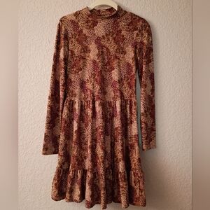 Lilly Rose Floral Long Sleeve Soft Dress